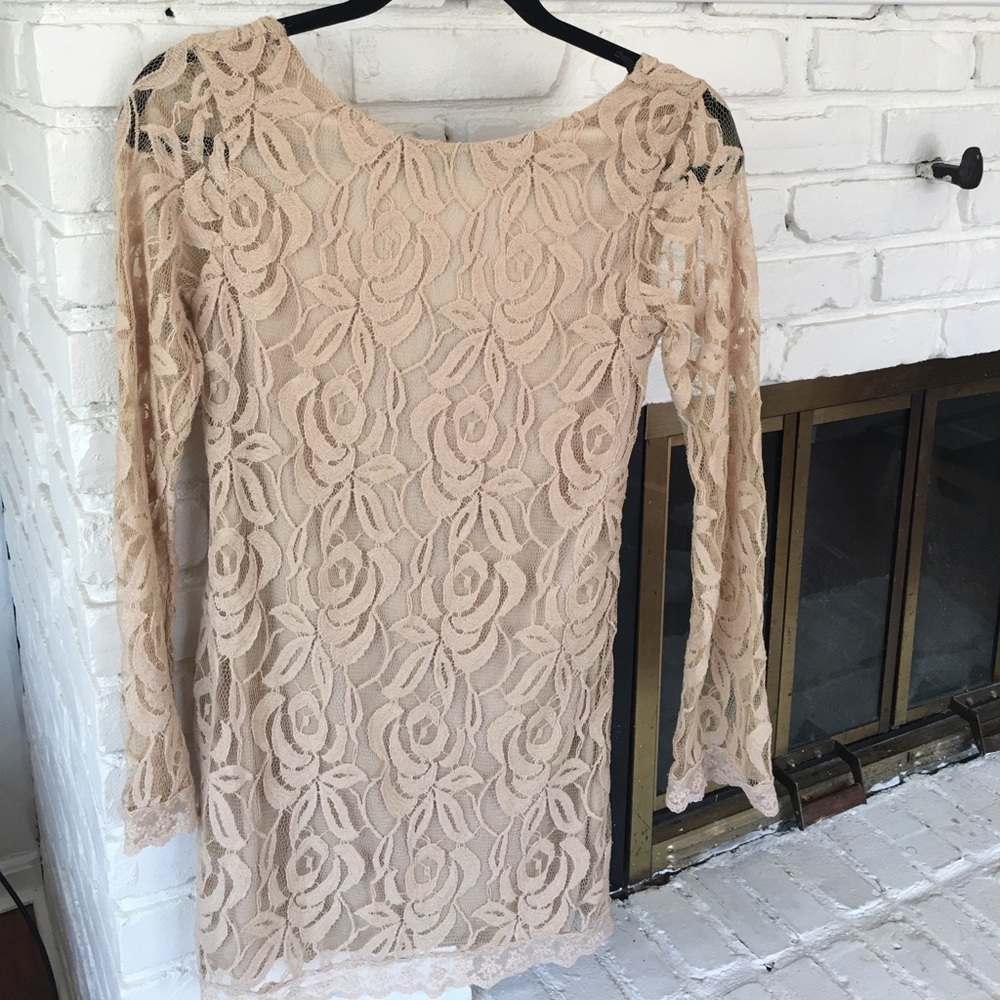 Lace, long-sleeve dress, never worn