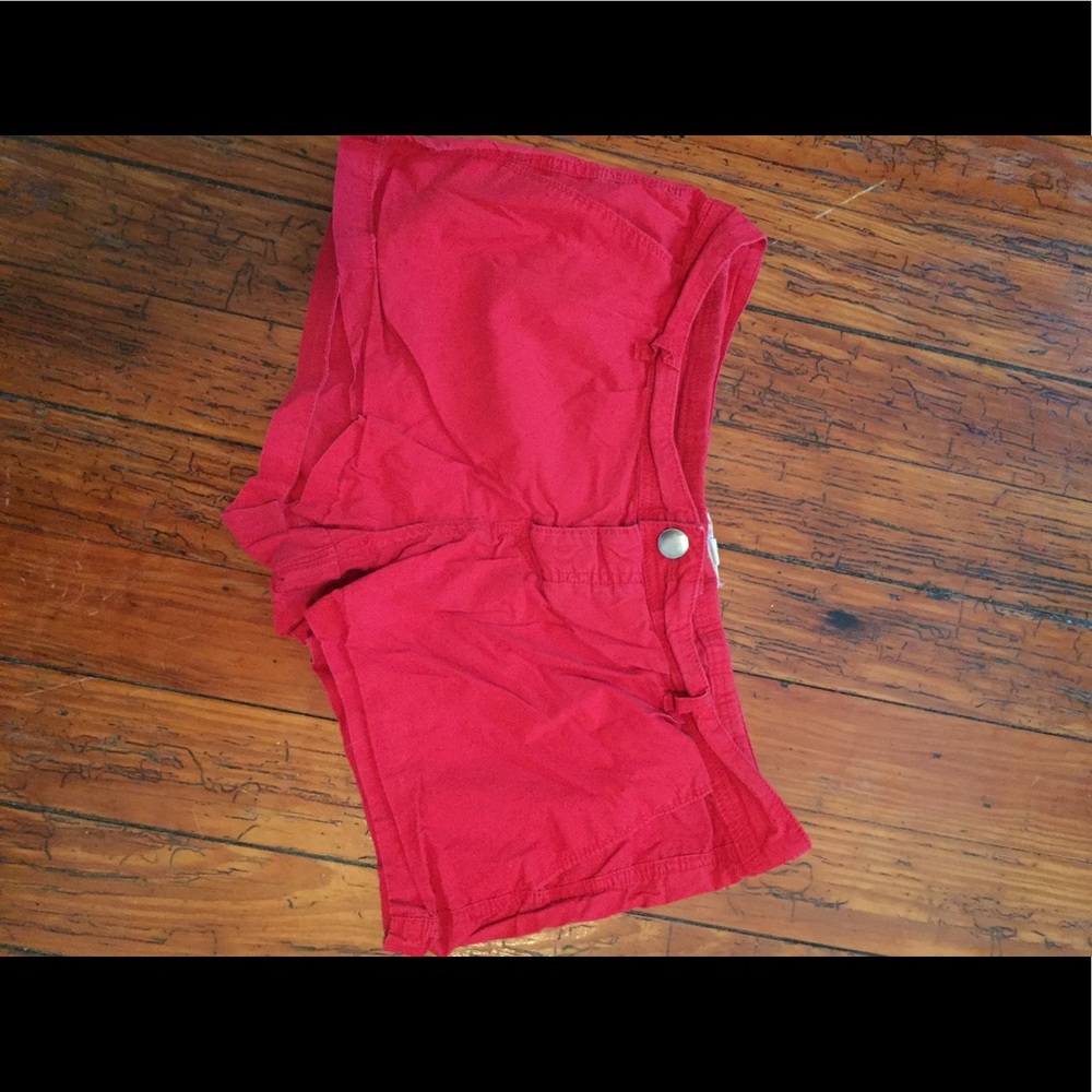 Red shorts