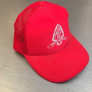 Red Snap back montauk brewing co. hat