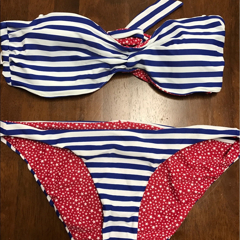 NWT reversible bandeau swimsuit