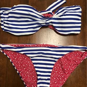 NWT reversible bandeau swimsuit