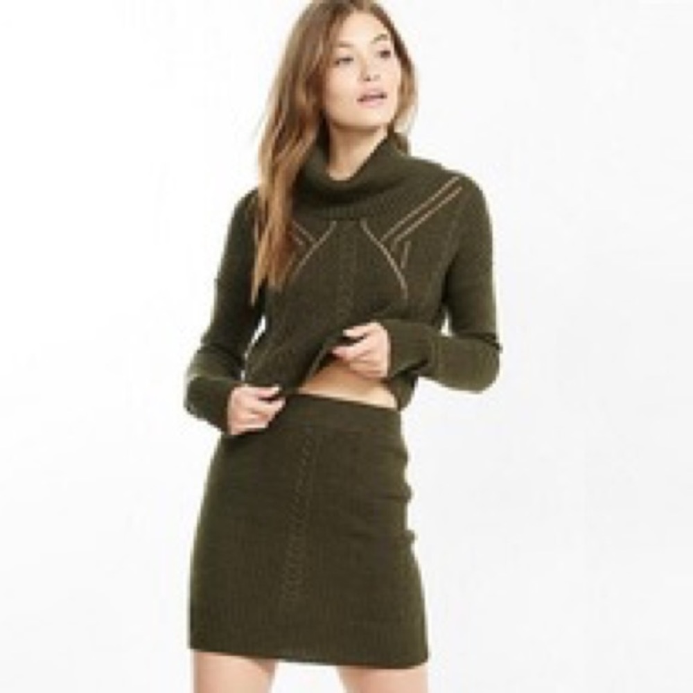Express sweater skirt