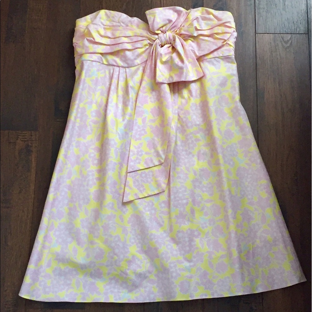 GUC Lilly Pulitzer Strapless Bow Dress