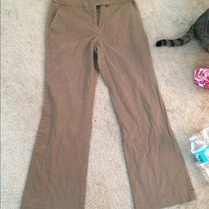 New York and Company stretch cocoa wide leg pants