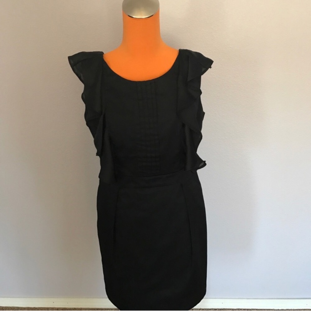 NWT black ruffle dress