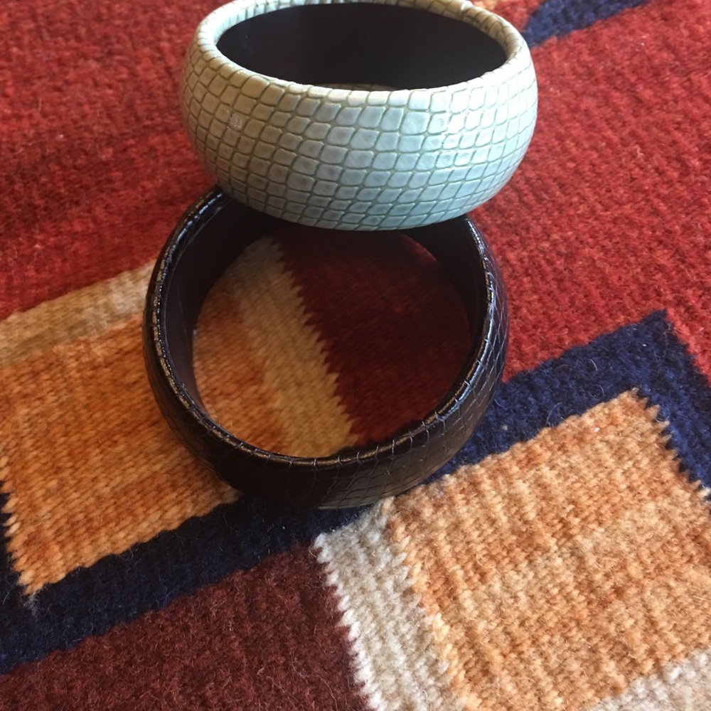 Two Genuine Leather Bracelets - image 2