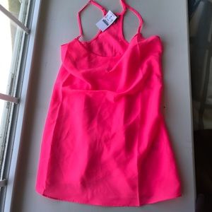 NWT J Crew tank hot pink