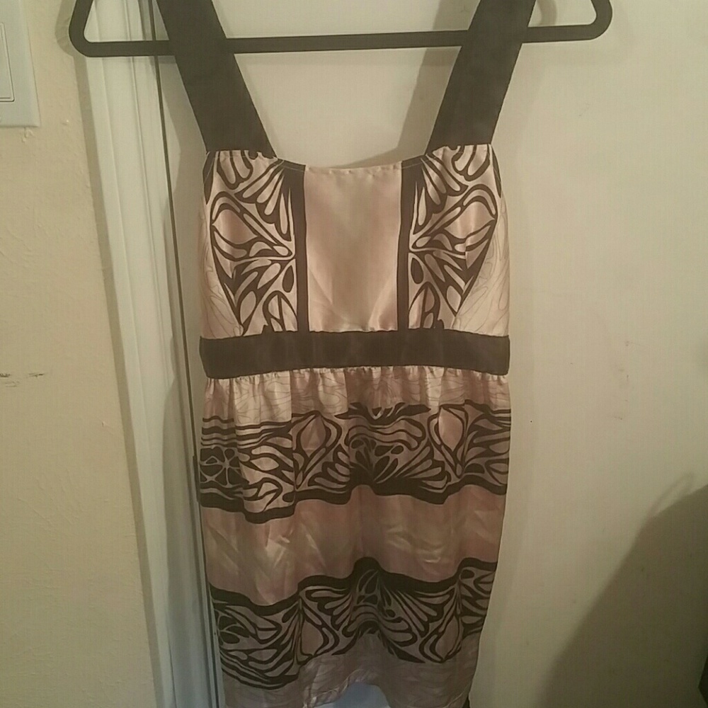 Pink/black Polyester top