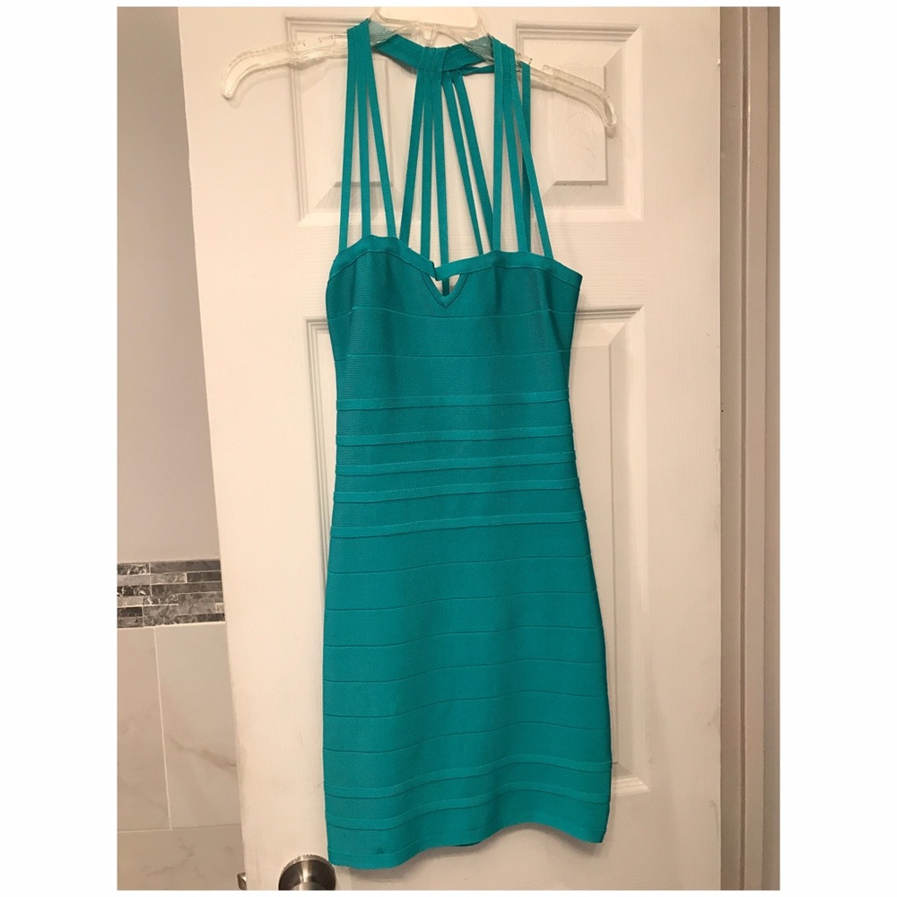 Bebe Strappy Key Hole Dress