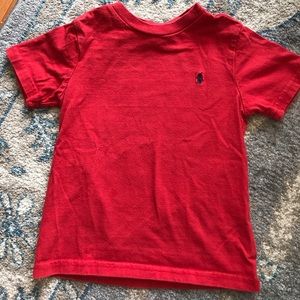 Red Polo short sleeve t-shirt in 3T