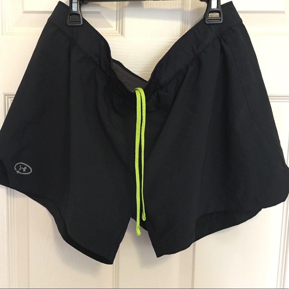 Under Armour running shorts with built-ins.