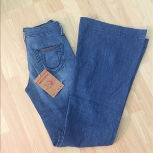 True religion high waist bell bottoms