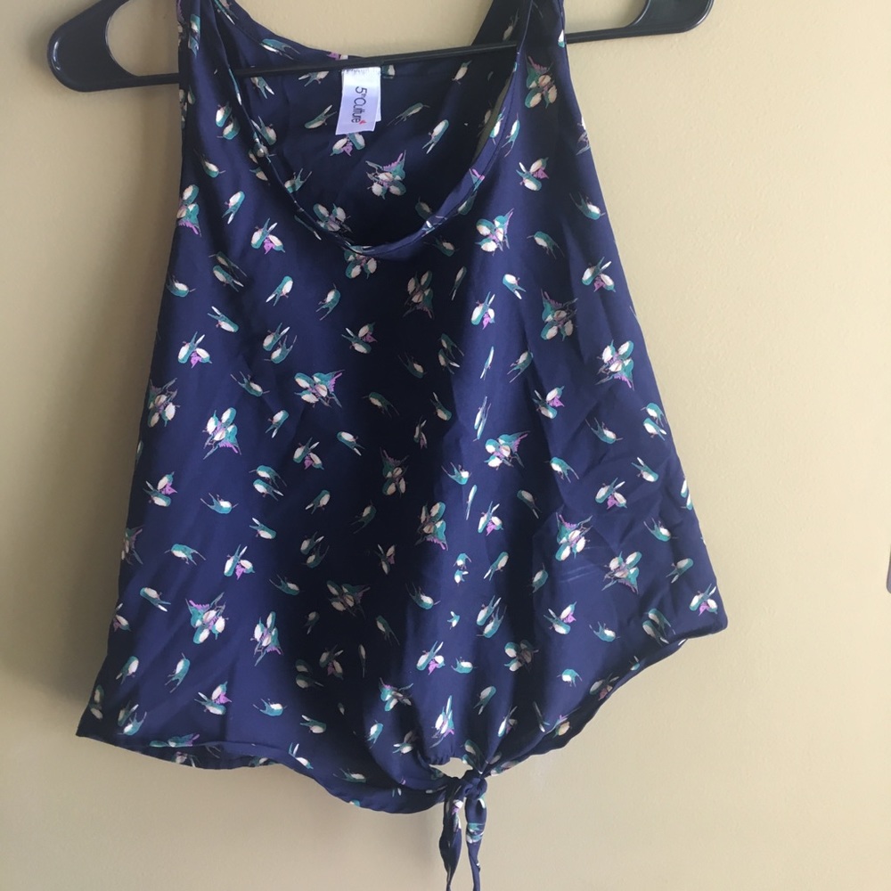 Sheer Tank with tie