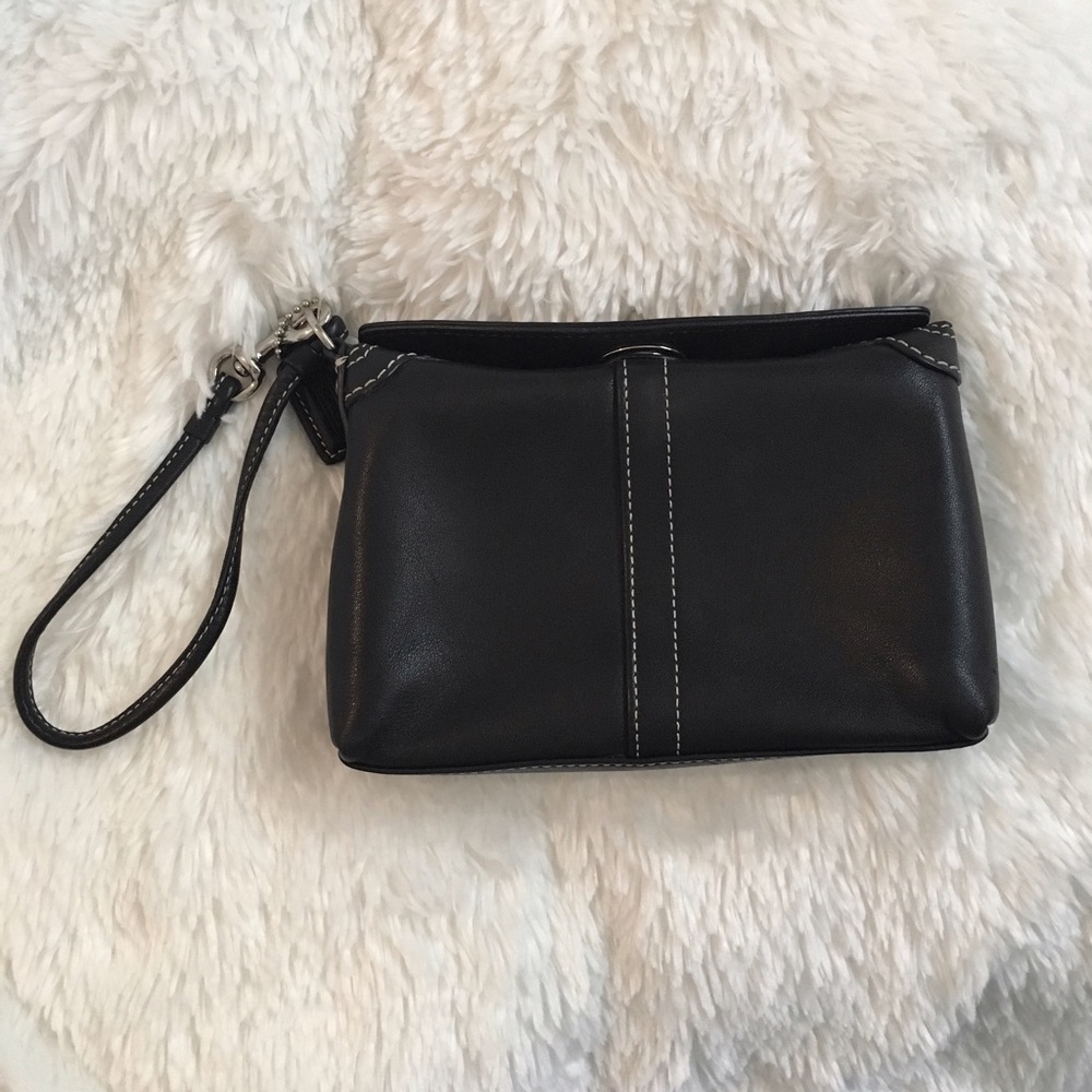 Coach Genuine Leather Mini Cosmetic Bag - Picture 3 of 4