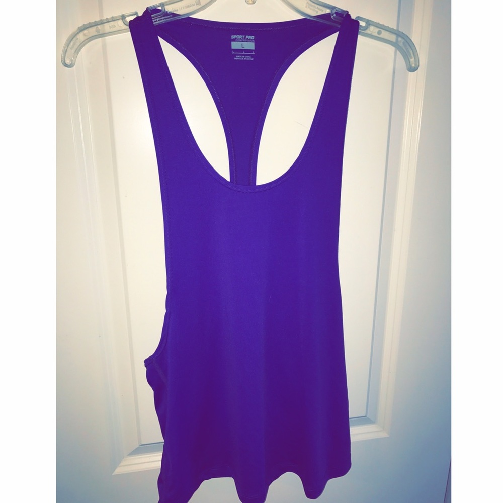 Bright purple dry fit workout tank!
