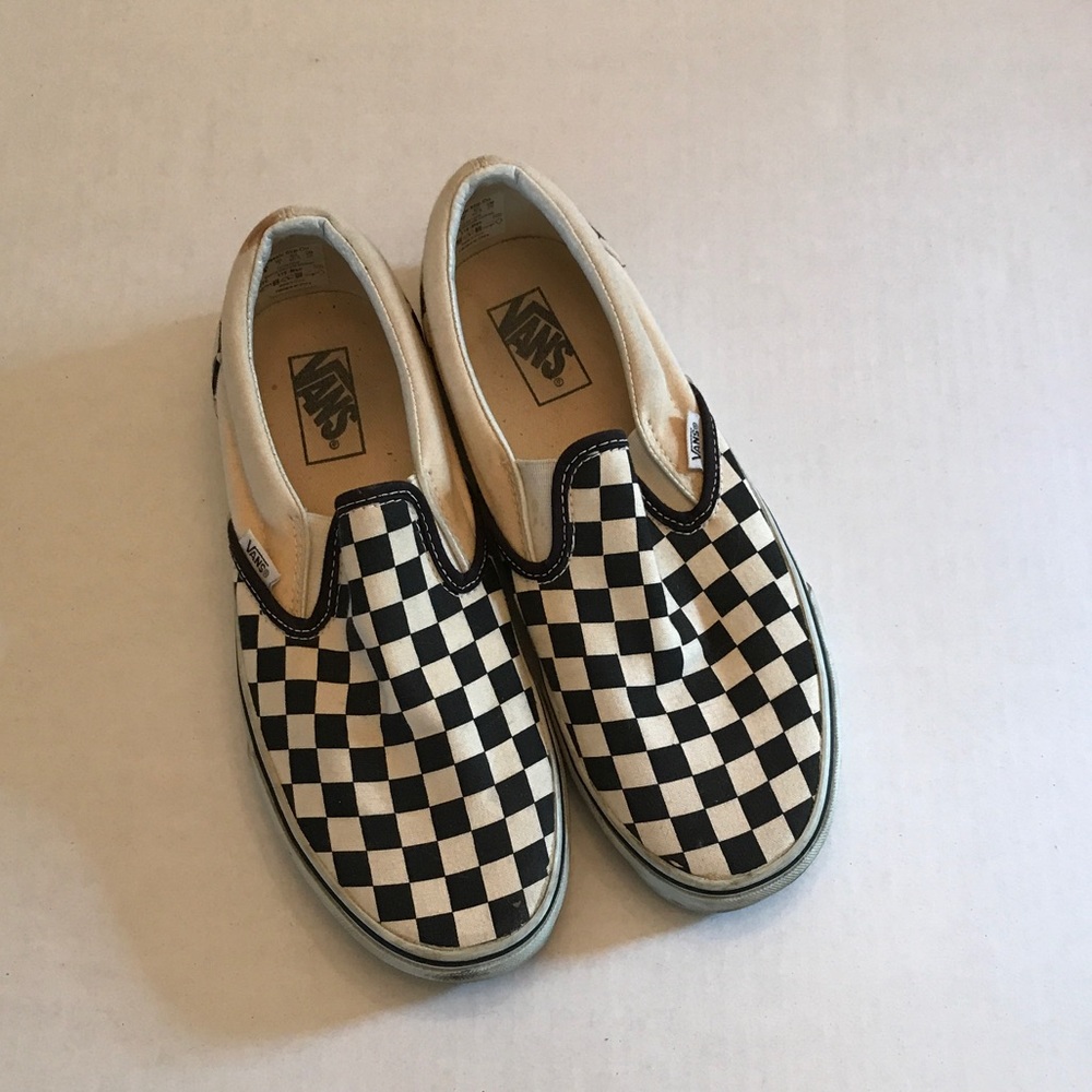 🚫☠️🚫 DO NOT BUY ✨ VANS canvas checkered slip ons