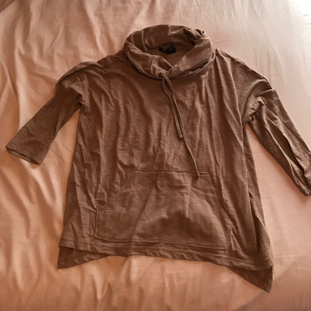 Light brown Forever 21 crunchy neck pull over