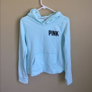 Victoria secret pink sweatshirt mint blue
