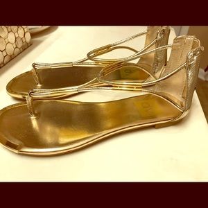 Gold DV sandals NWOT size 6