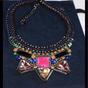 Nocturne Aden Necklace Navy & Hot Pink