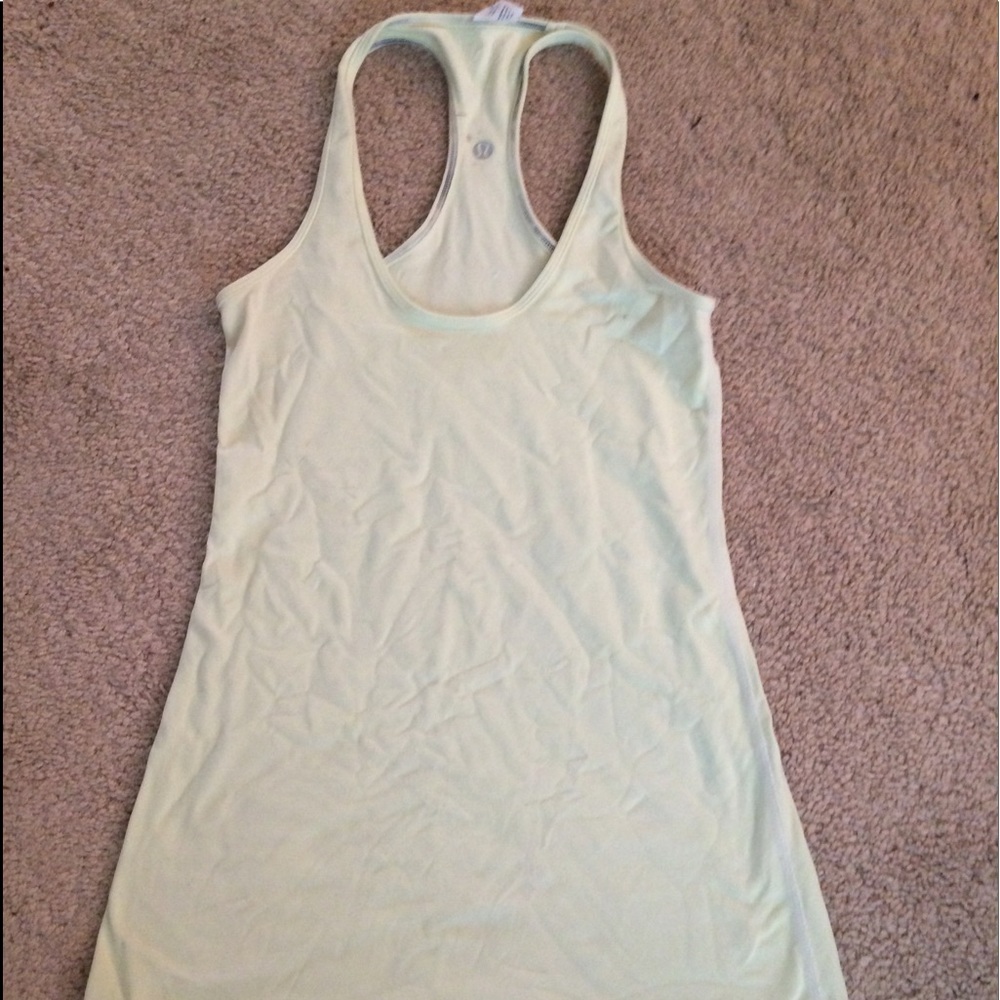 Light green sports tank
