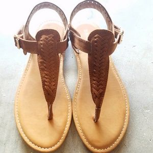Bamboo sandals [nut]