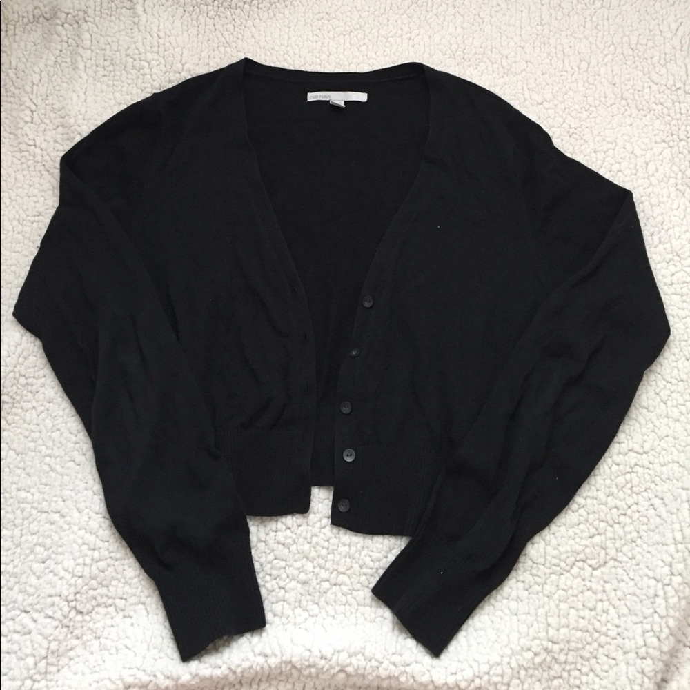 Old Navy plain black half cardigan