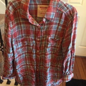 Mossimo flannel boyfriend shirt