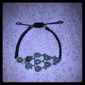 Fossil torquise wrap bracelet