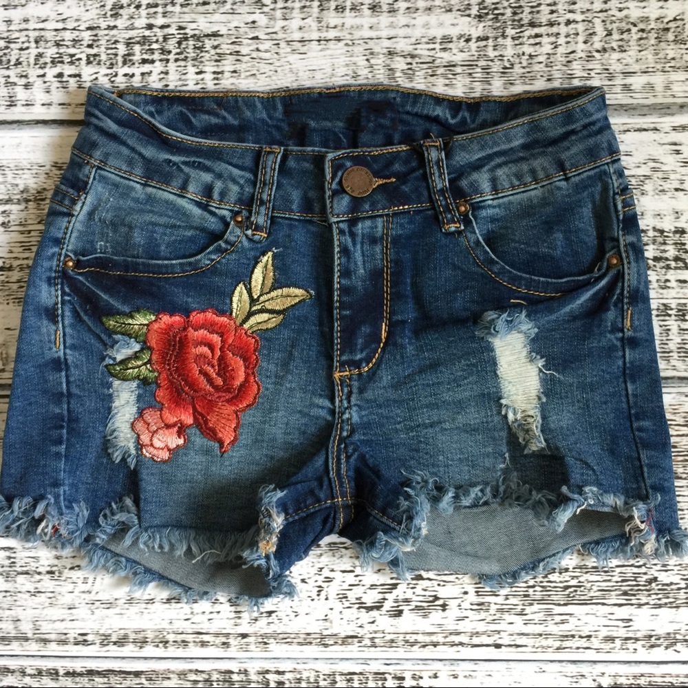 STASSIE embroidered denim shorts - Picture 2 of 5
