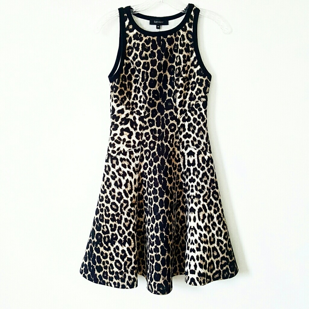 Karen Kane Animal Print Skater Dress