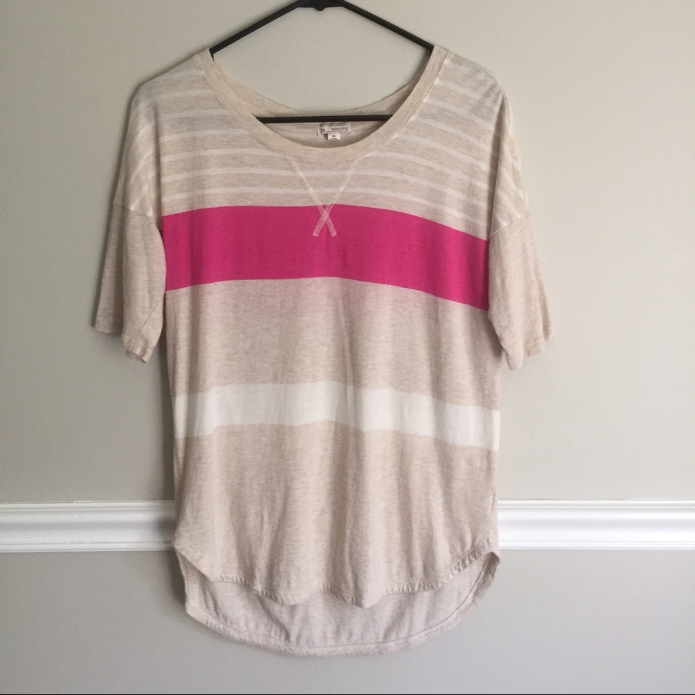 Gap Striped Raglan Elbow Tee Size XS/Small