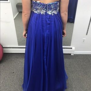 Blue prom dress