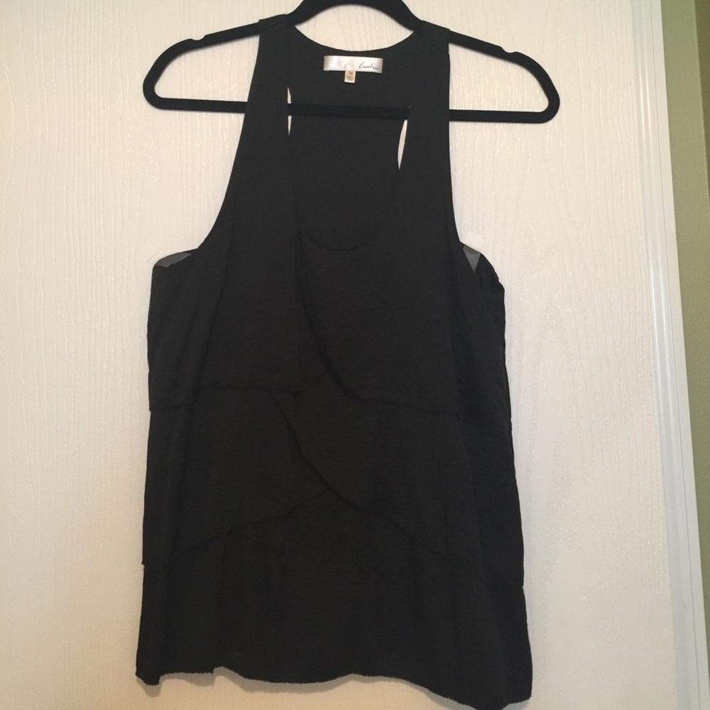 Black tank top