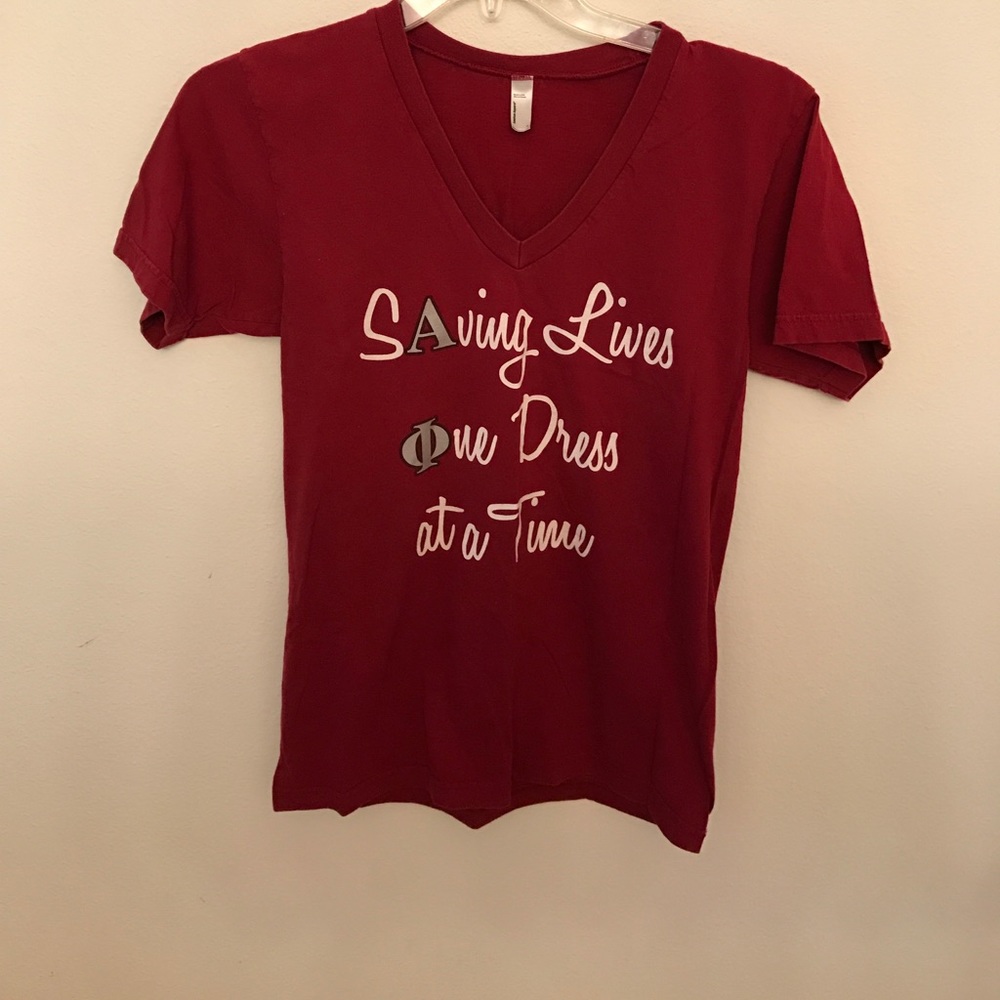 Alpha Phi V Neck (Red Dress Theme)