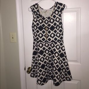 Black and white dress