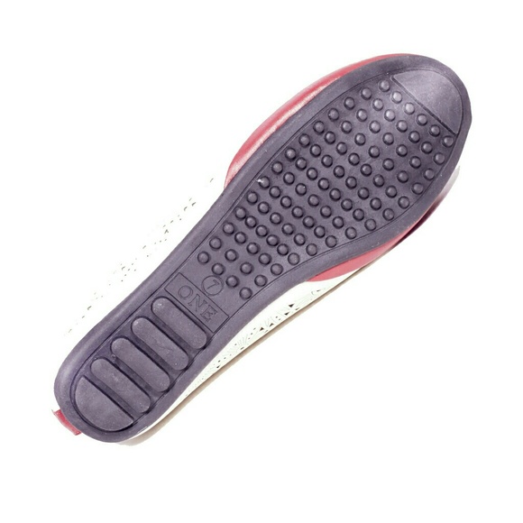 Women Ballet Flats with Bow, b-2094, Beige Red - Picture 3 of 4