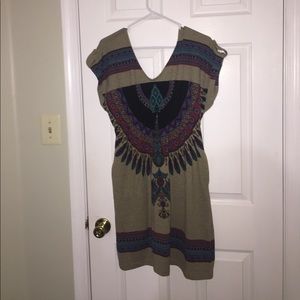 Aztec print dress