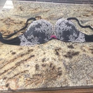 New Sexy Dream Angels Black Sparkly Bra