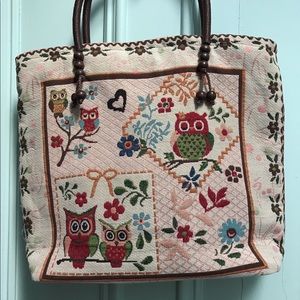 Handmade stitched hand bag