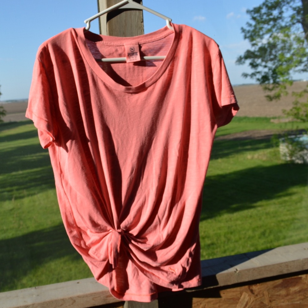 Tied PINK tee