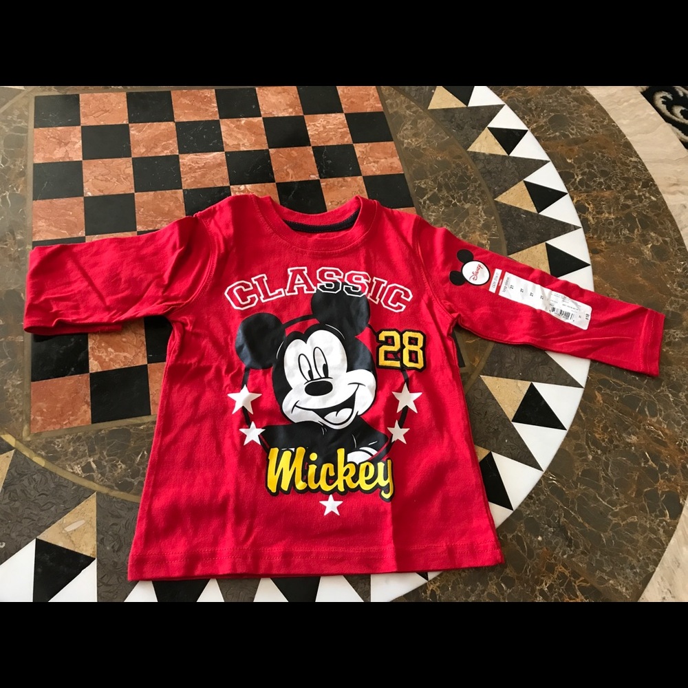 Okie Dokie long sleeve T-Shirt with Mickey