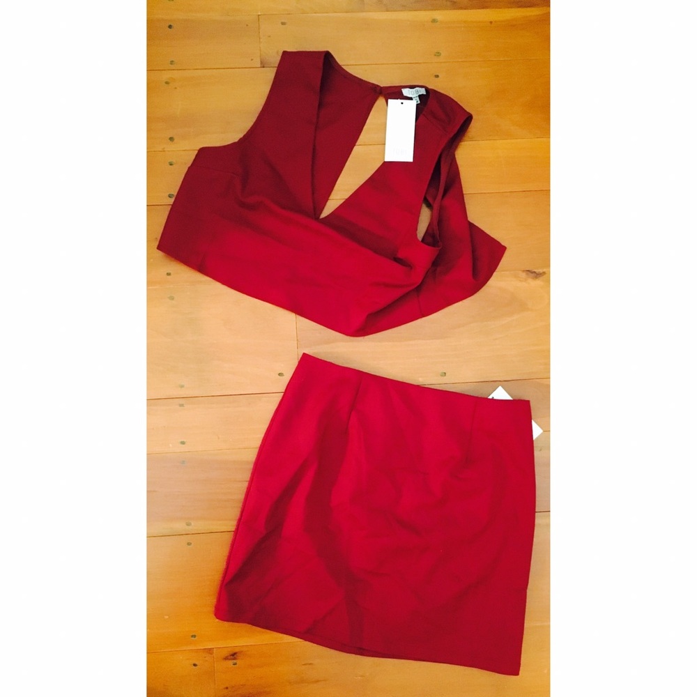 NWT Tobi Open Back Two-Piece Dress