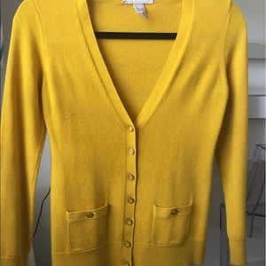 Banana Republic XS CARDIGAN... mustard in color