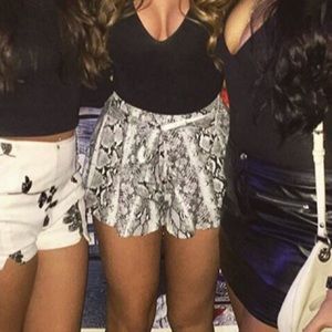 Snake skin patterned shorts!