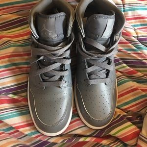 Brand new never worn gray and white  Air Jordan's!