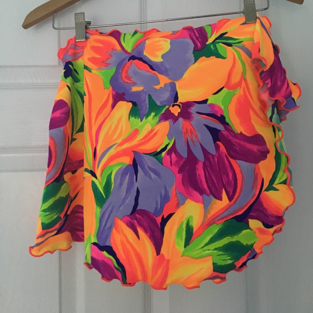 Sexy Short swimming suit cover up skirt bright