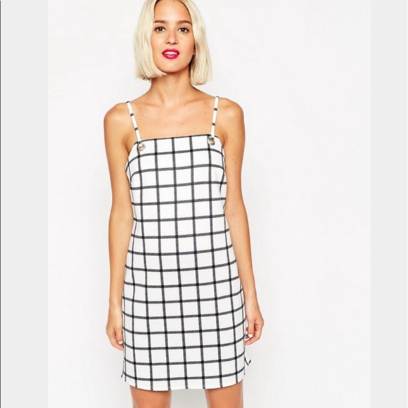 ASOS Dresses & Skirts - Black and White Grid Dress