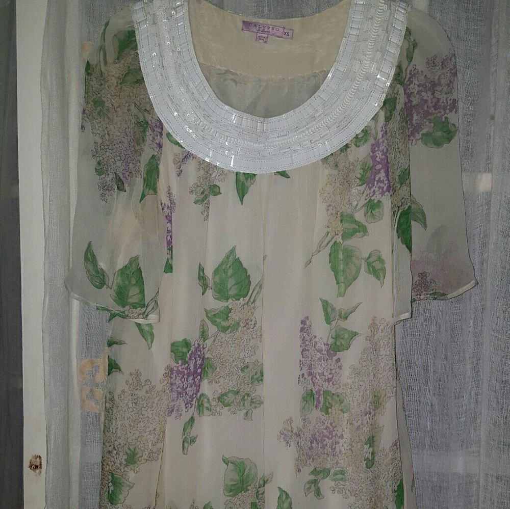 Floral print dress from Clypso St. Barth