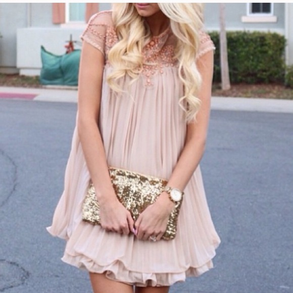 Gorgeous ruffle beaded dress💖One of a kind! - Picture 3 of 4